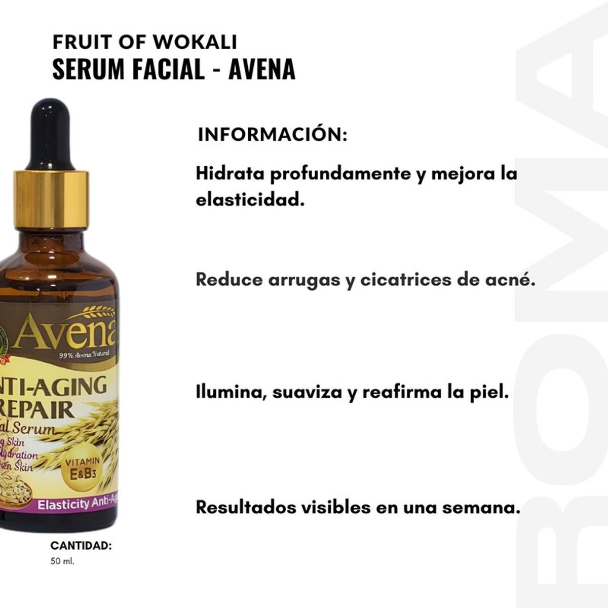 WOKALI - PACK 2 SERUM FACIAL AVENA 50ML WOKALI