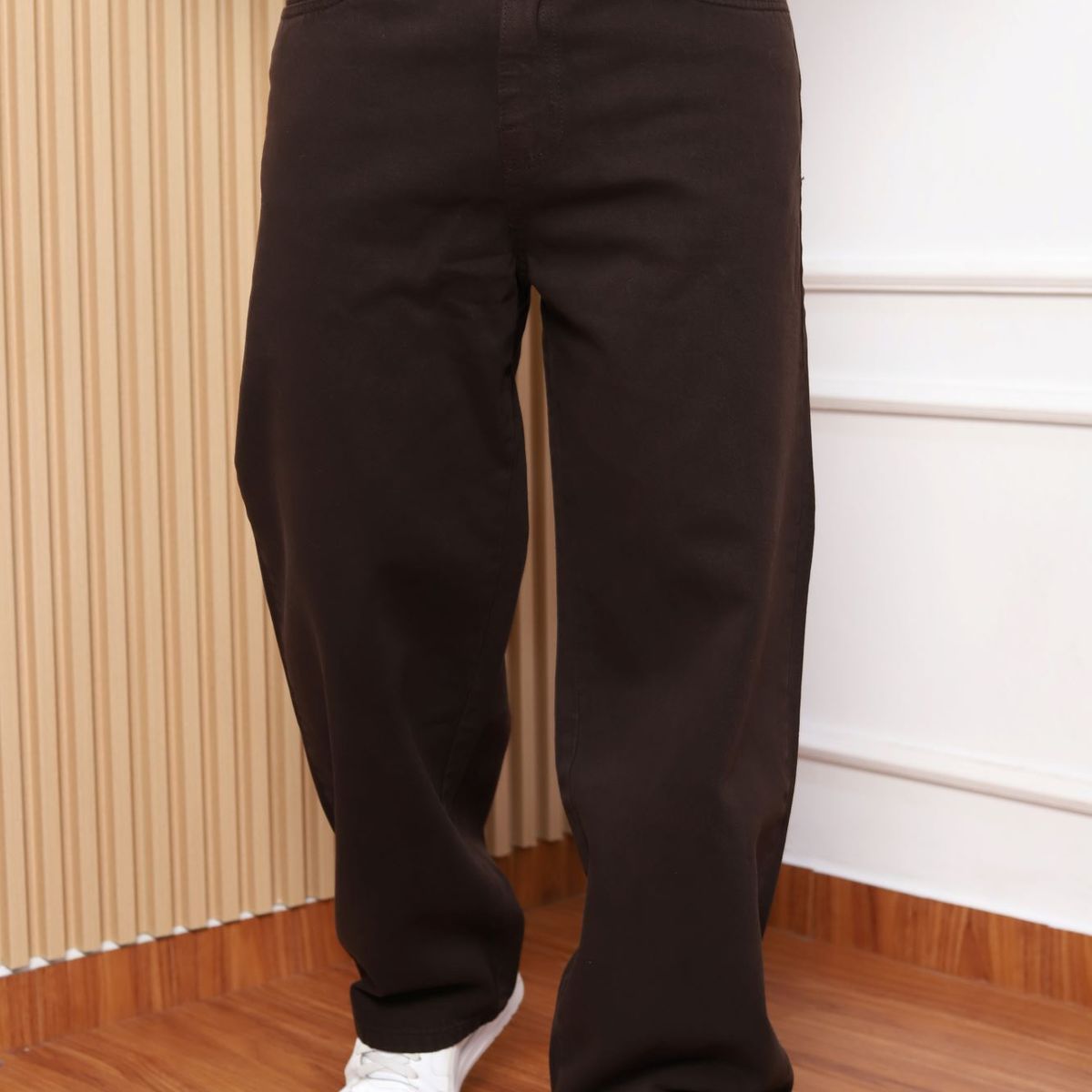 QH - Pantalón Baggy de Denim para Hombre  100% Algodón