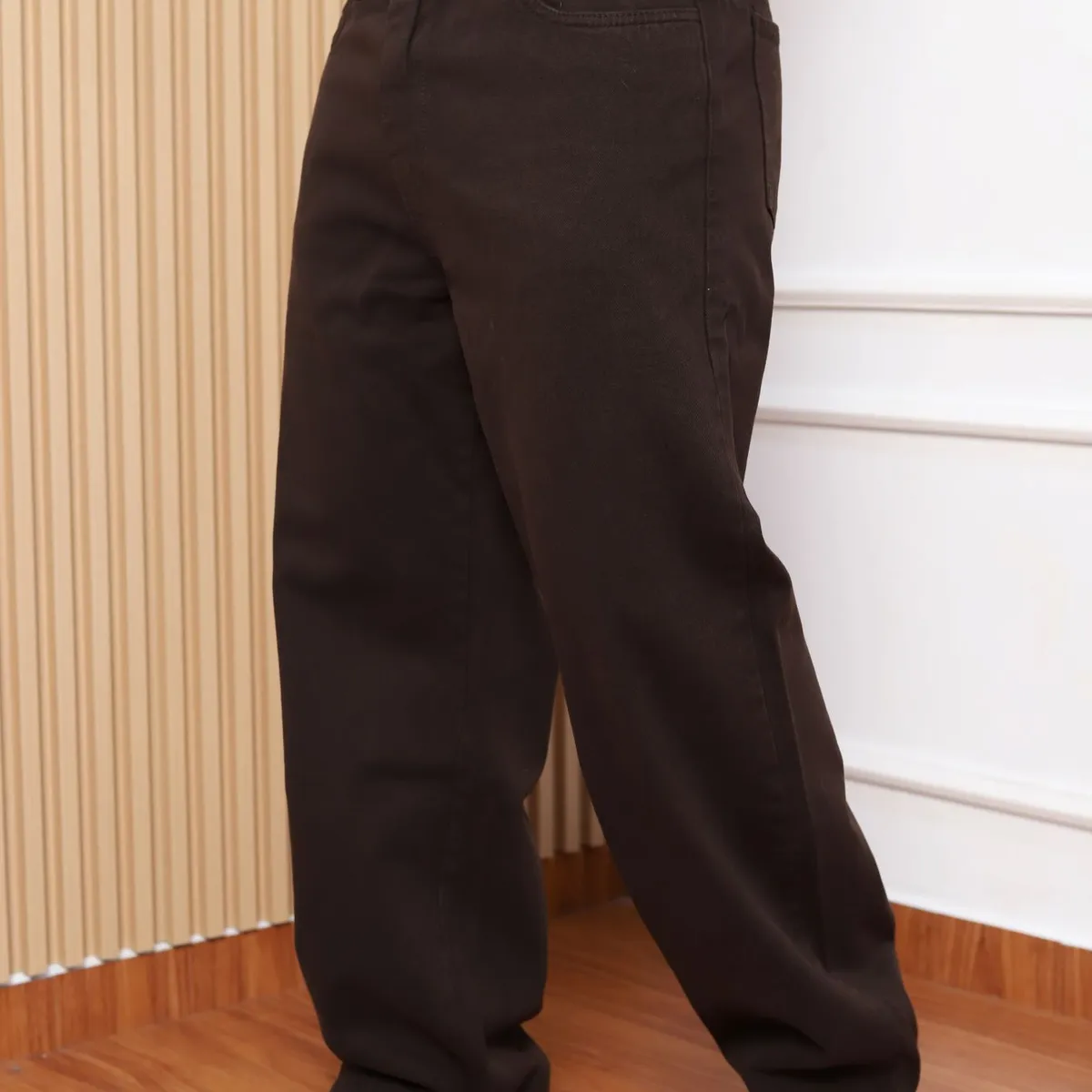 QH - Pantalón Baggy de Denim para Hombre  100% Algodón