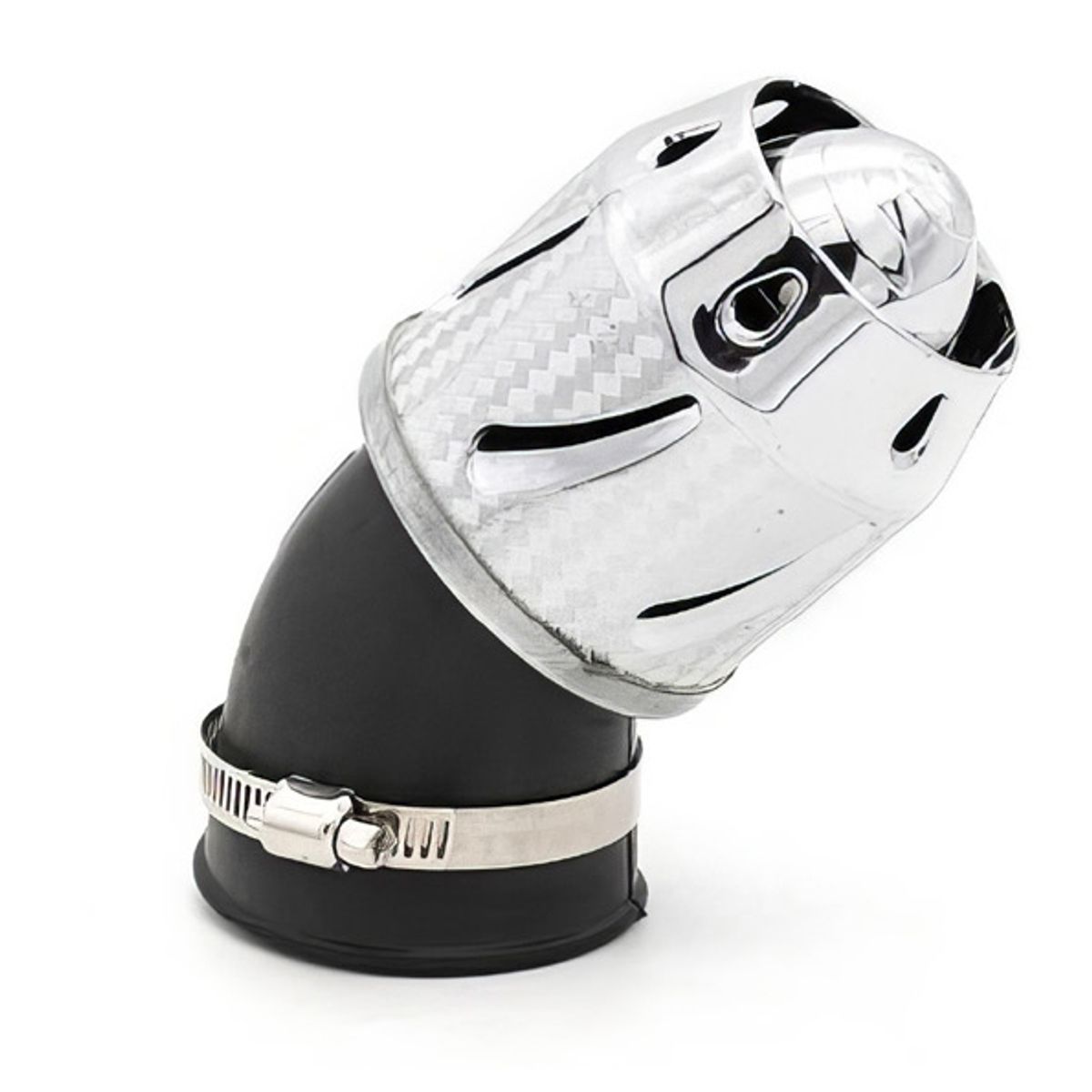 GENERICO - Filtro Universal Tubo De Manguera De Aire para Motocicleta Alto Flujo Silver