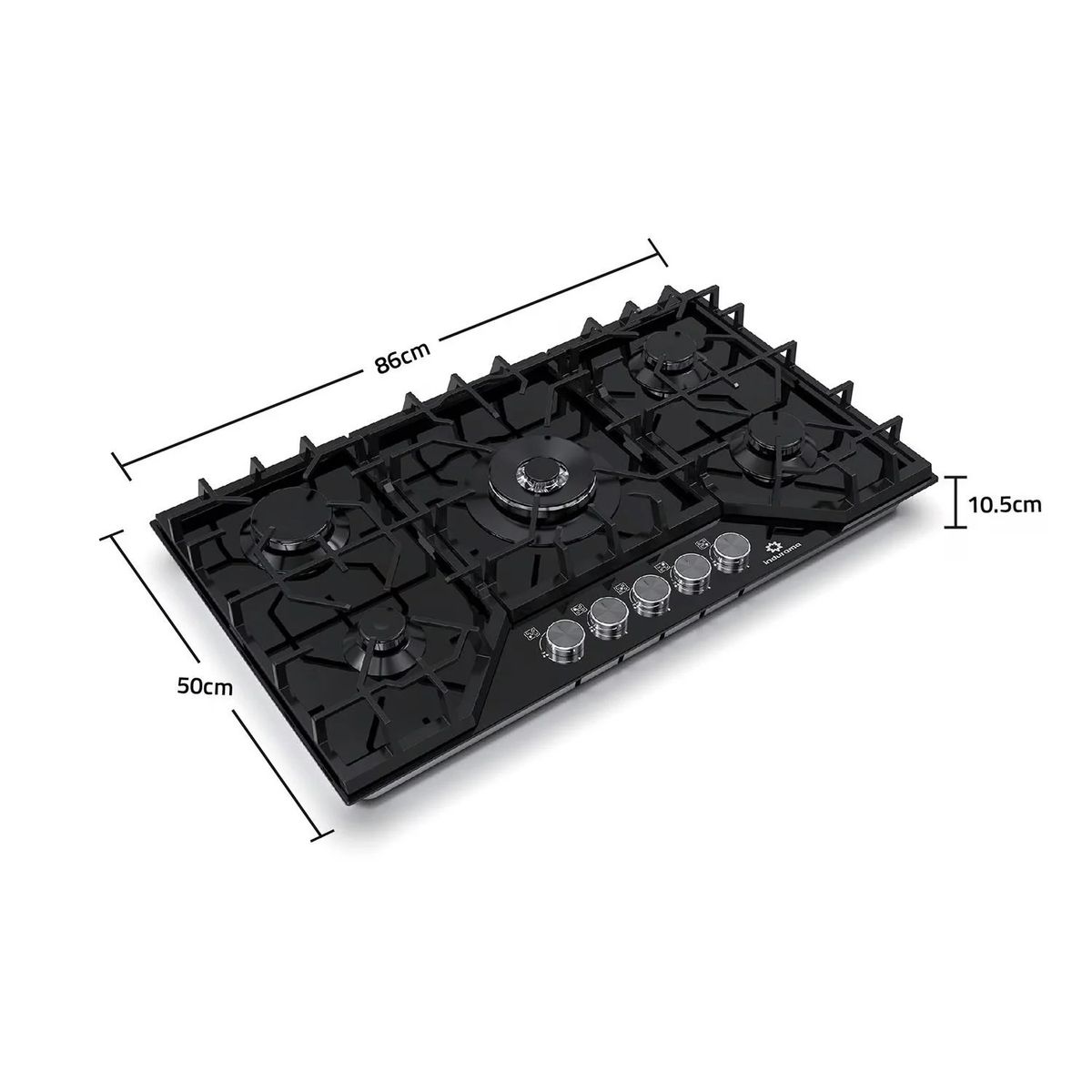 INDURAMA - ENCIMERA EMPOTRABLE 5 HORNILLAS + CAMPANA EXTRACTORA INDURAMA