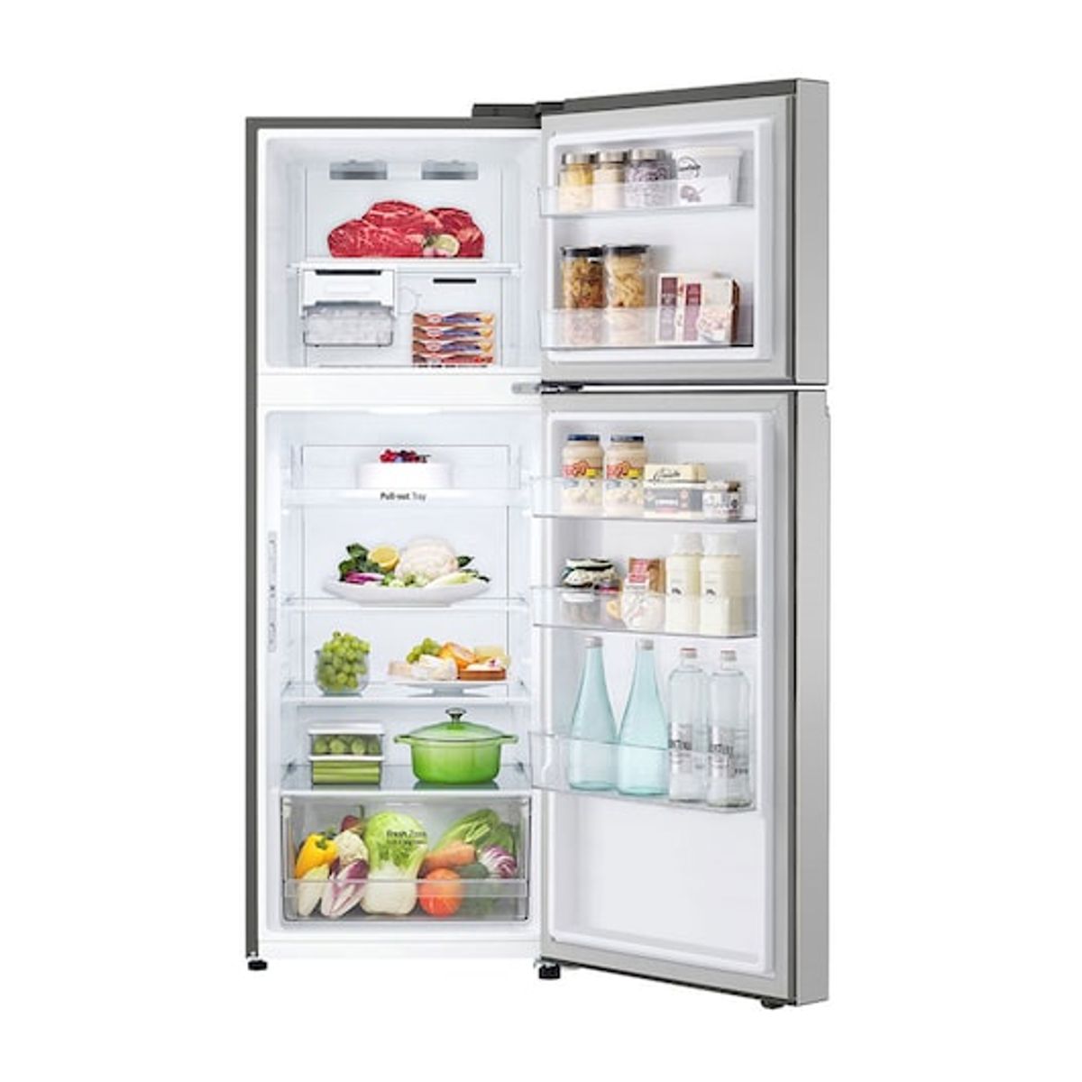 LG - Refrigeradora Top Freezer 335l Con Door Cooling Gt33bpp