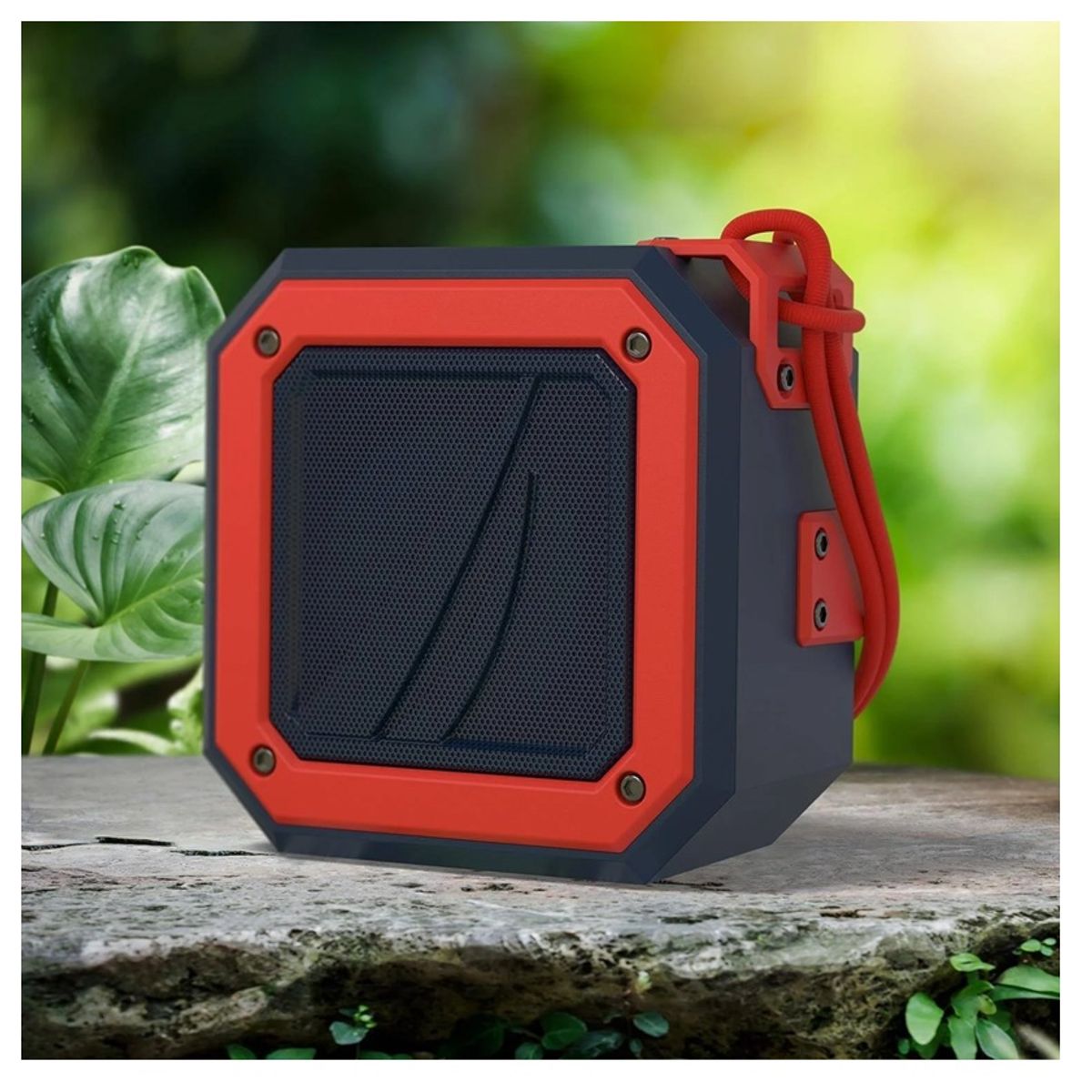 NAUTICA - NAUTICA SPEAKER S100 PORTABLE BLUETOOTH 5.0 OUTDOOR IPX5/  NAVY RED / LONG BATERY