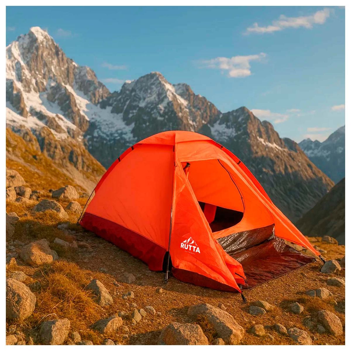 ATLETIS - Carpa Alpinista modelo Alpine 2P Impermeable 3000mm Camping y Trekking