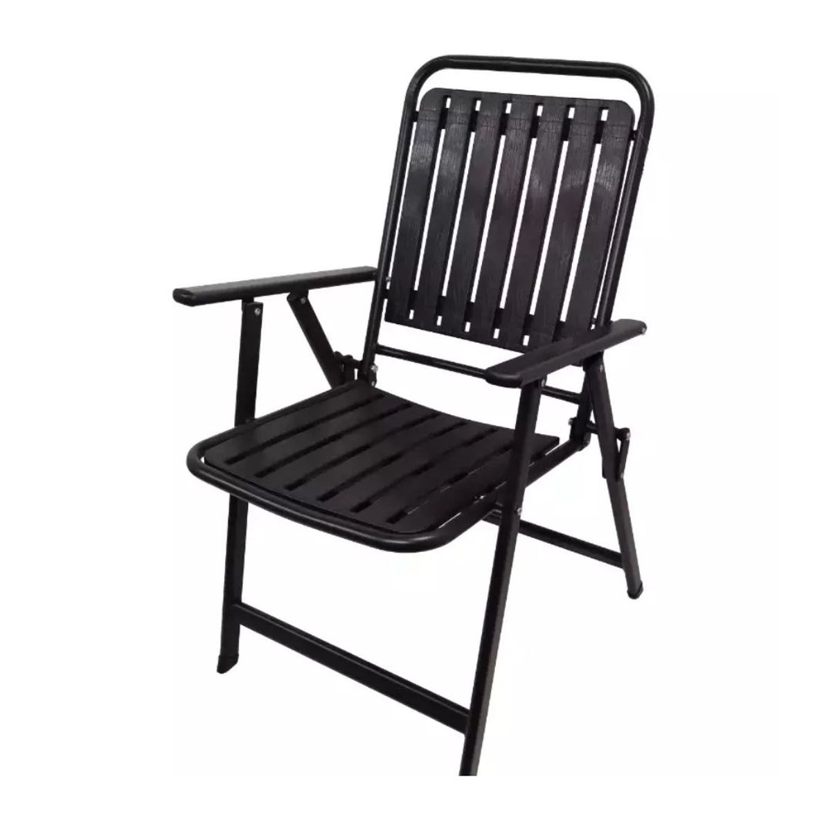 GENERICO - SILLA PLEGABLE PORTÁTIL  DE COLOR NEGRA