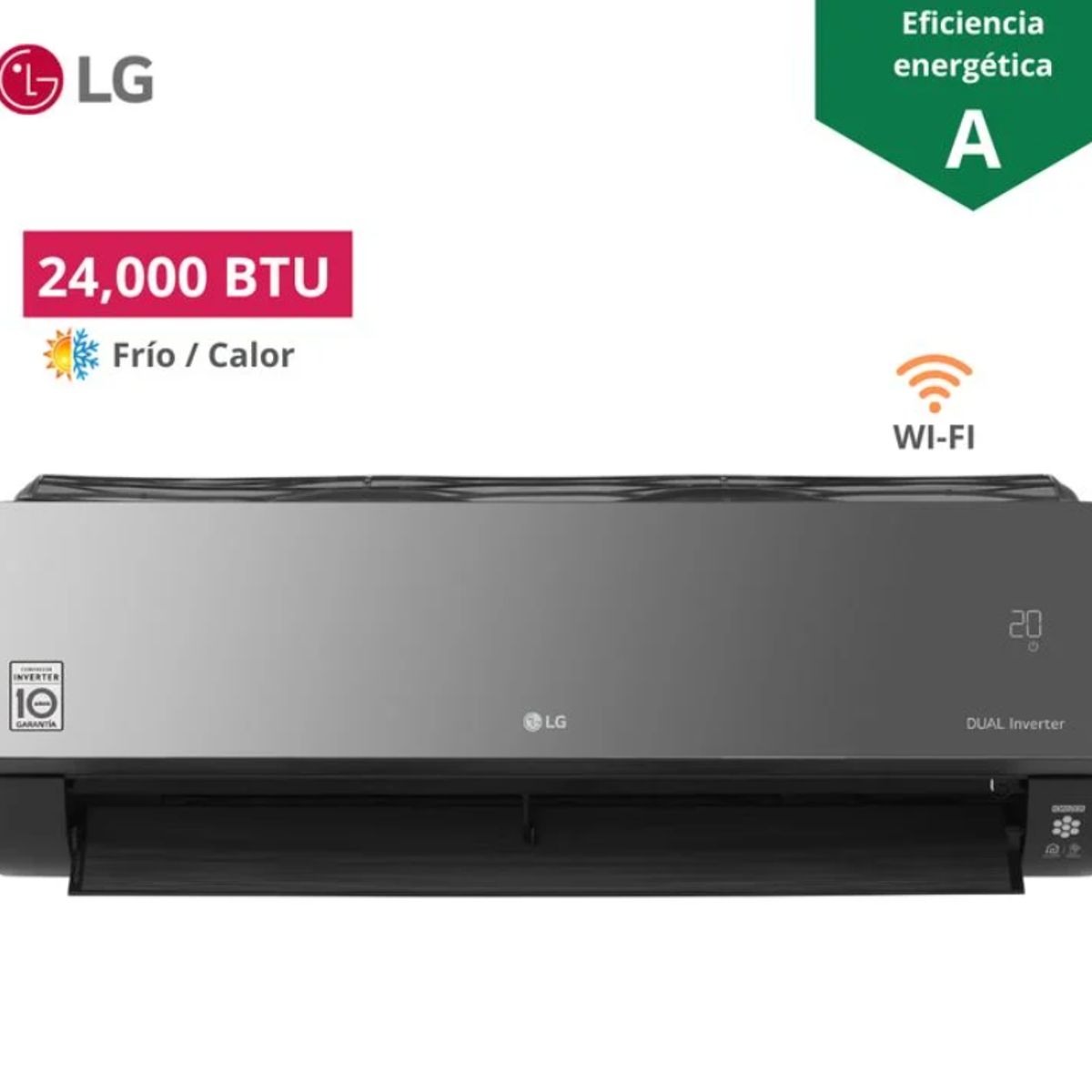 LG - Aire Acondicionado LG Inverter 24000 Btu Fríocalor Vr242h8