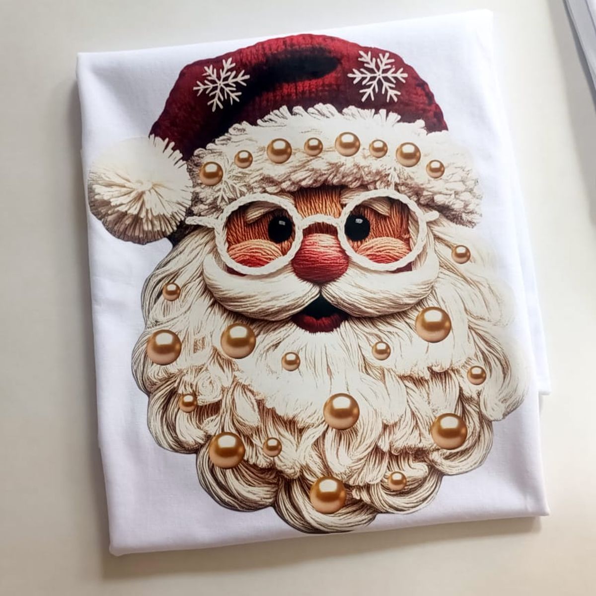 GENERICO - Polo Navideño Unisex  Santa Claus Estampado Premium