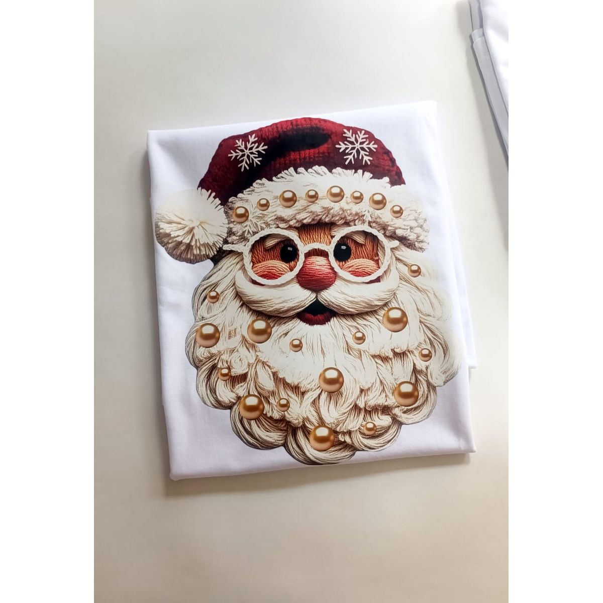 GENERICO - Polo Navideño Unisex  Santa Claus Estampado Premium