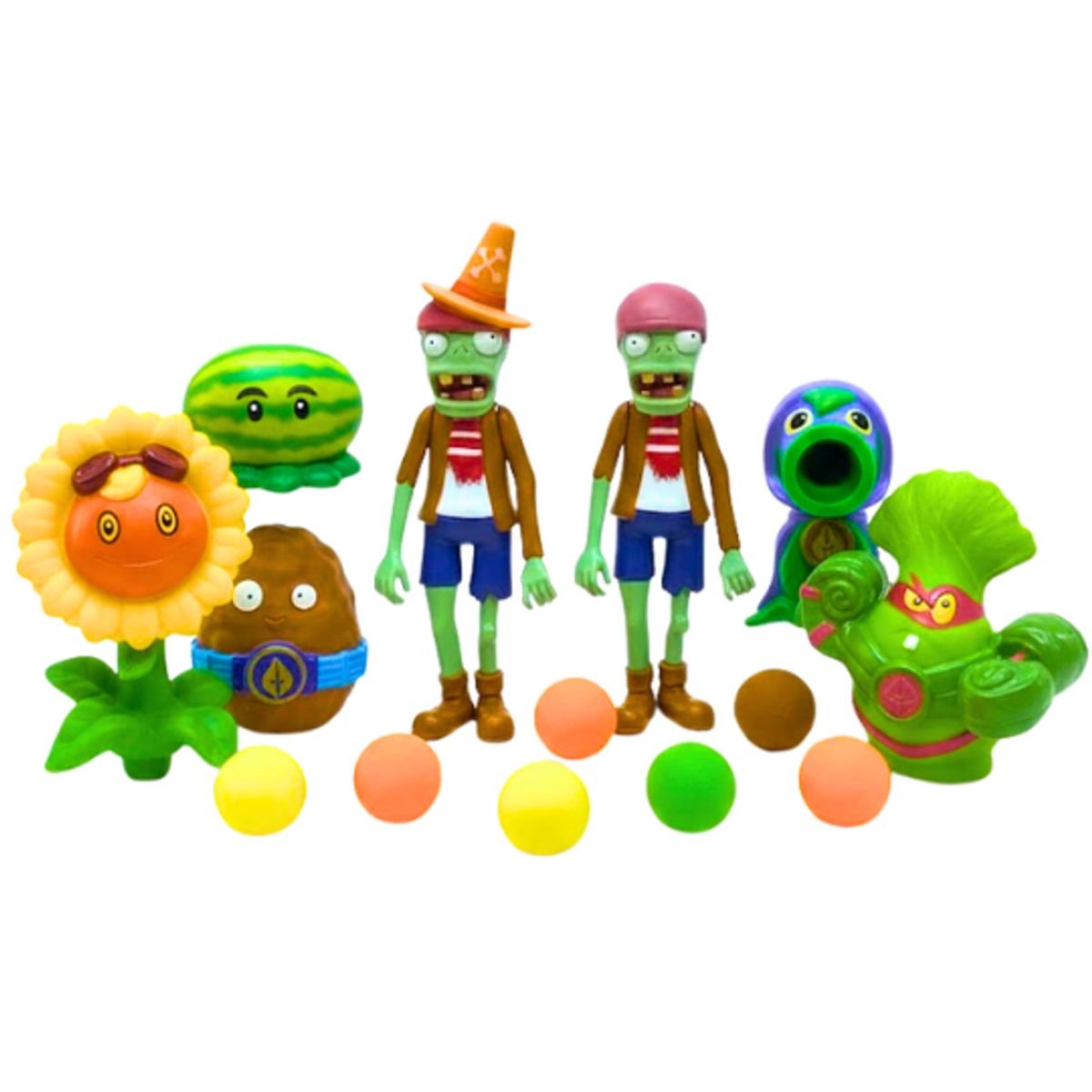 GENERICO - Juguete Set de Figuras de Colección Plants vs Zombies