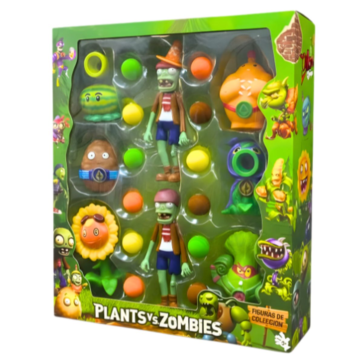 GENERICO - Juguete Set de Figuras de Colección Plants vs Zombies