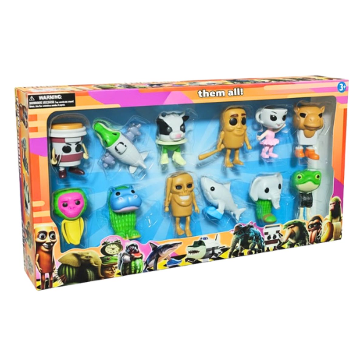 GENERICO - Juguete Set de Figuras de Colección Memes Italianos x 12