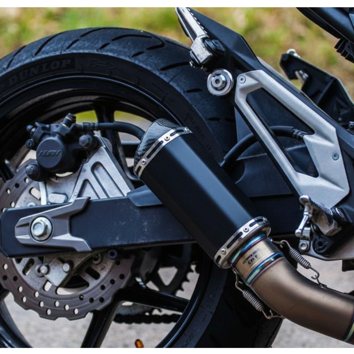 GENERICO - Tubo Silenciador De Escape Motocicleta Doble Salida