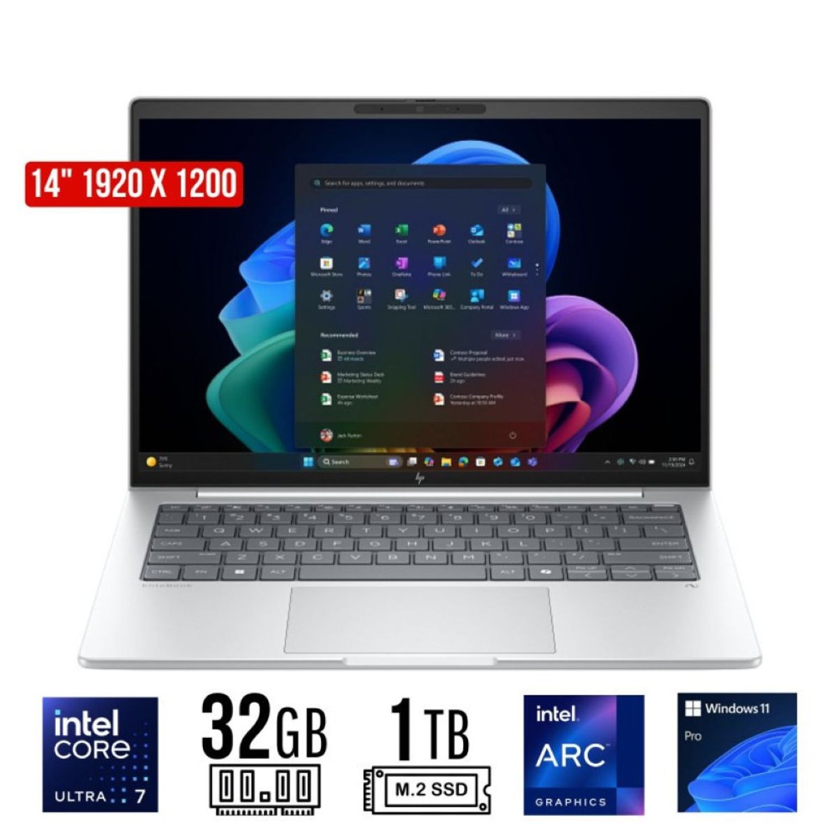 HP - Laptop HP EliteBook 8 G1i Core Ultra 7 258V 32GB 1TB 14" WUXGA Touch