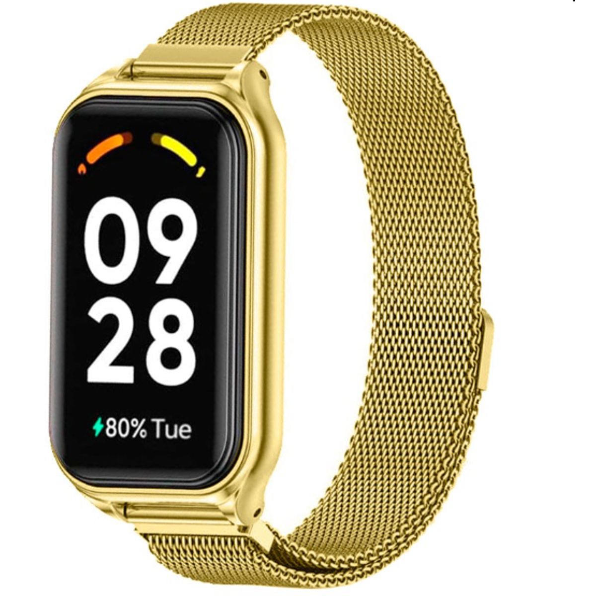 GENERICO - Correa Milanesa para Xiaomi Band 8 - DORADO