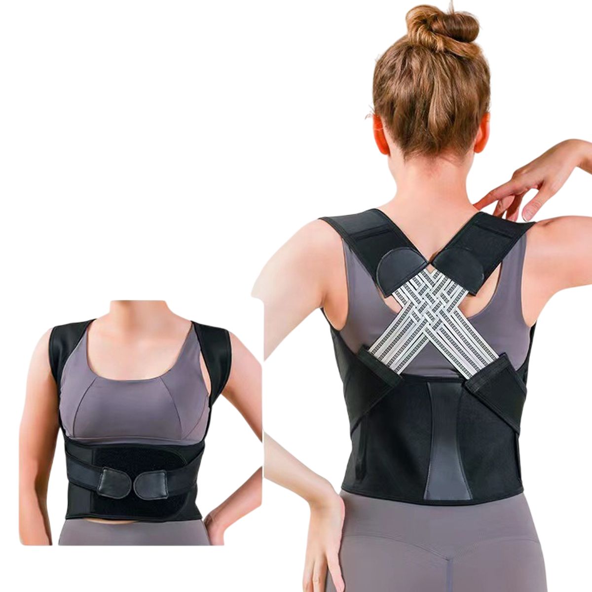 GENERICO - Chaleco corrector de postura ajustable