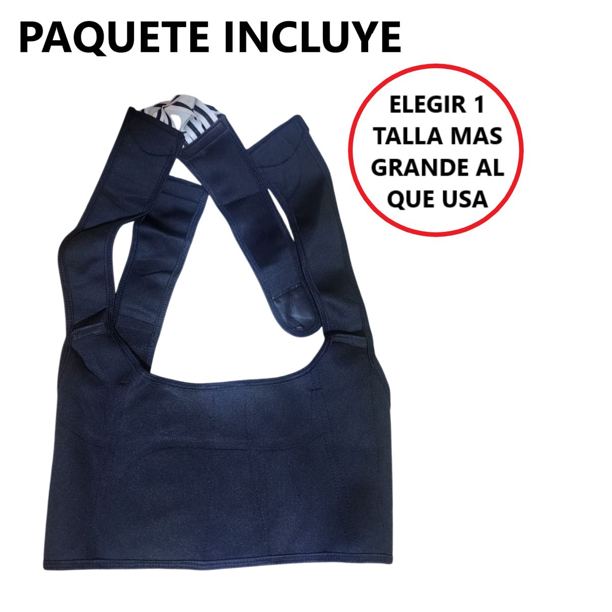 GENERICO - Chaleco corrector de postura ajustable