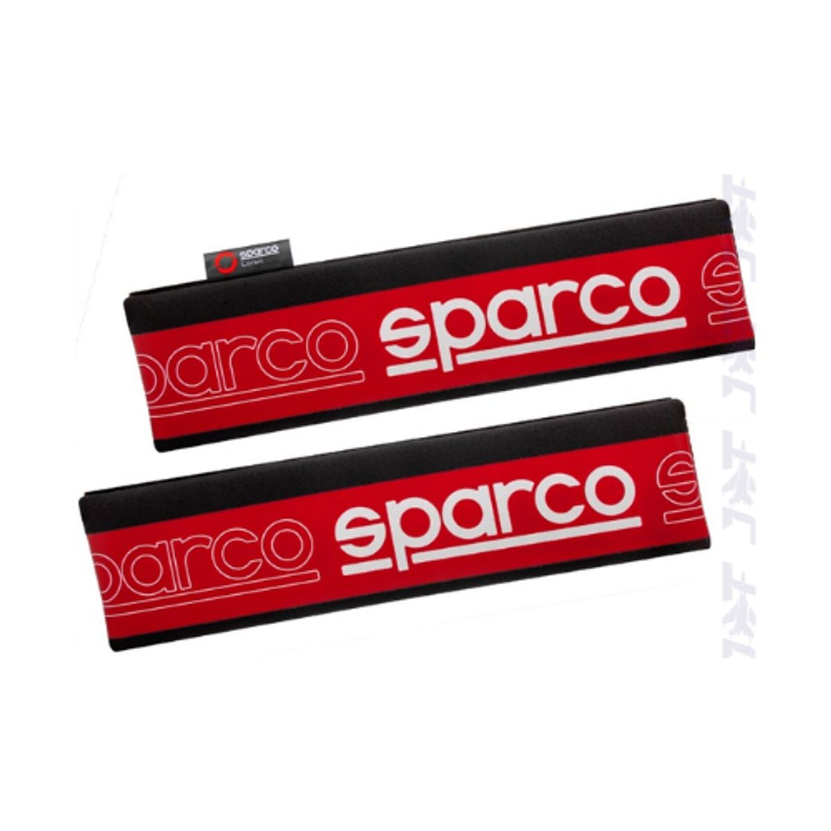 SPARCO - PROTECTOR DE CINTURON SPARCO COMODA Y ELEGANTE ROJO 2PCS