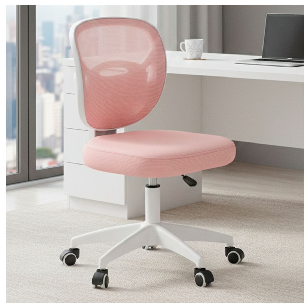 KOMSUM - Silla de Oficina Komsum Twist Rosado