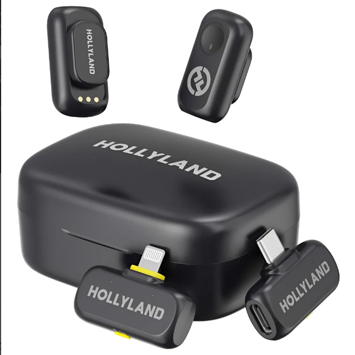 GENERICO - Hollyland Lark A1 Combo Mini Micrófono Inalámbrico Negro