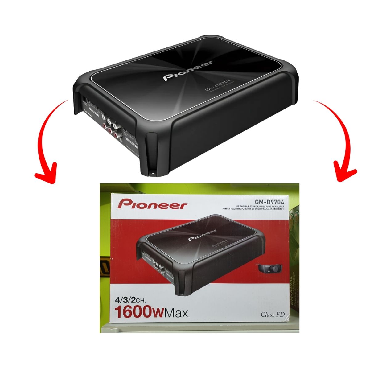 PIONEER - AMPLIFICADOR 4 CANALES GM-D9704 PIONEER