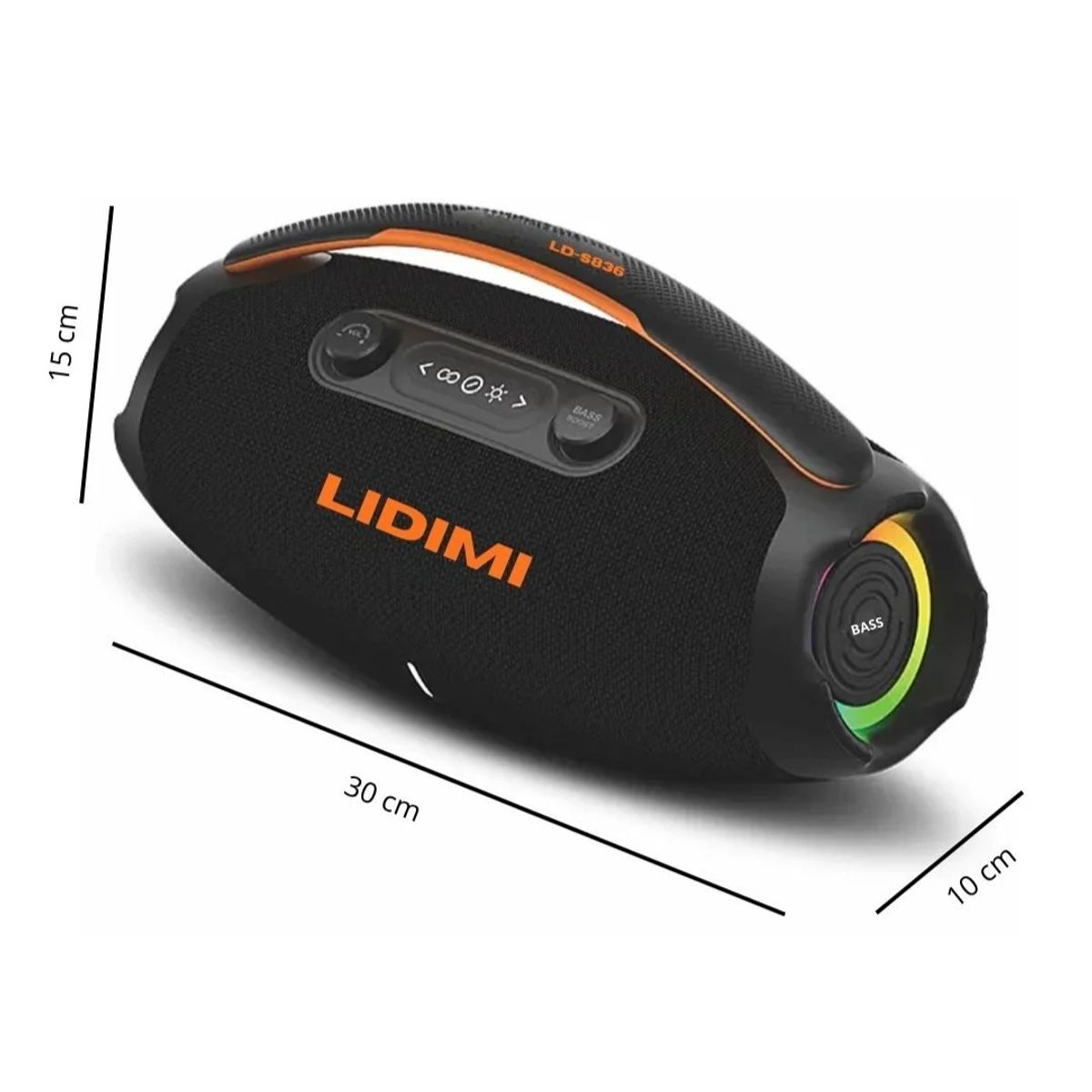 LIDIMI - PARLANTE LIDIMI BLUETOOTH 30W NEGRO - LD-S836
