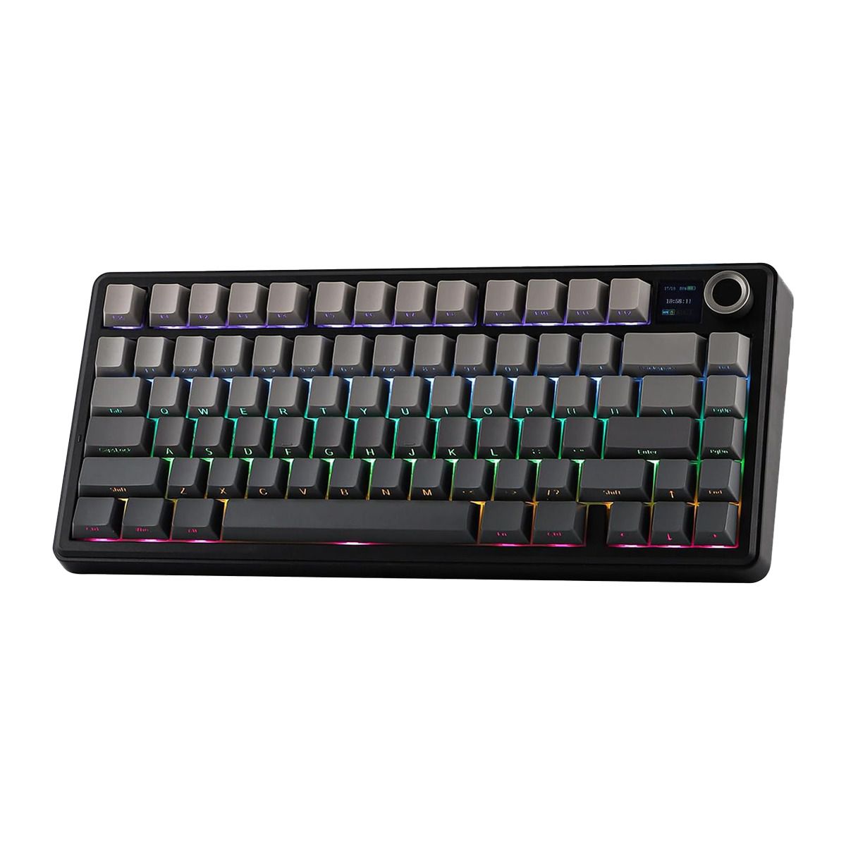 AULA - TECLADO AULA F75 MAX MECANICO RGB SWITCH GREEN-BLACK DEGRADADO