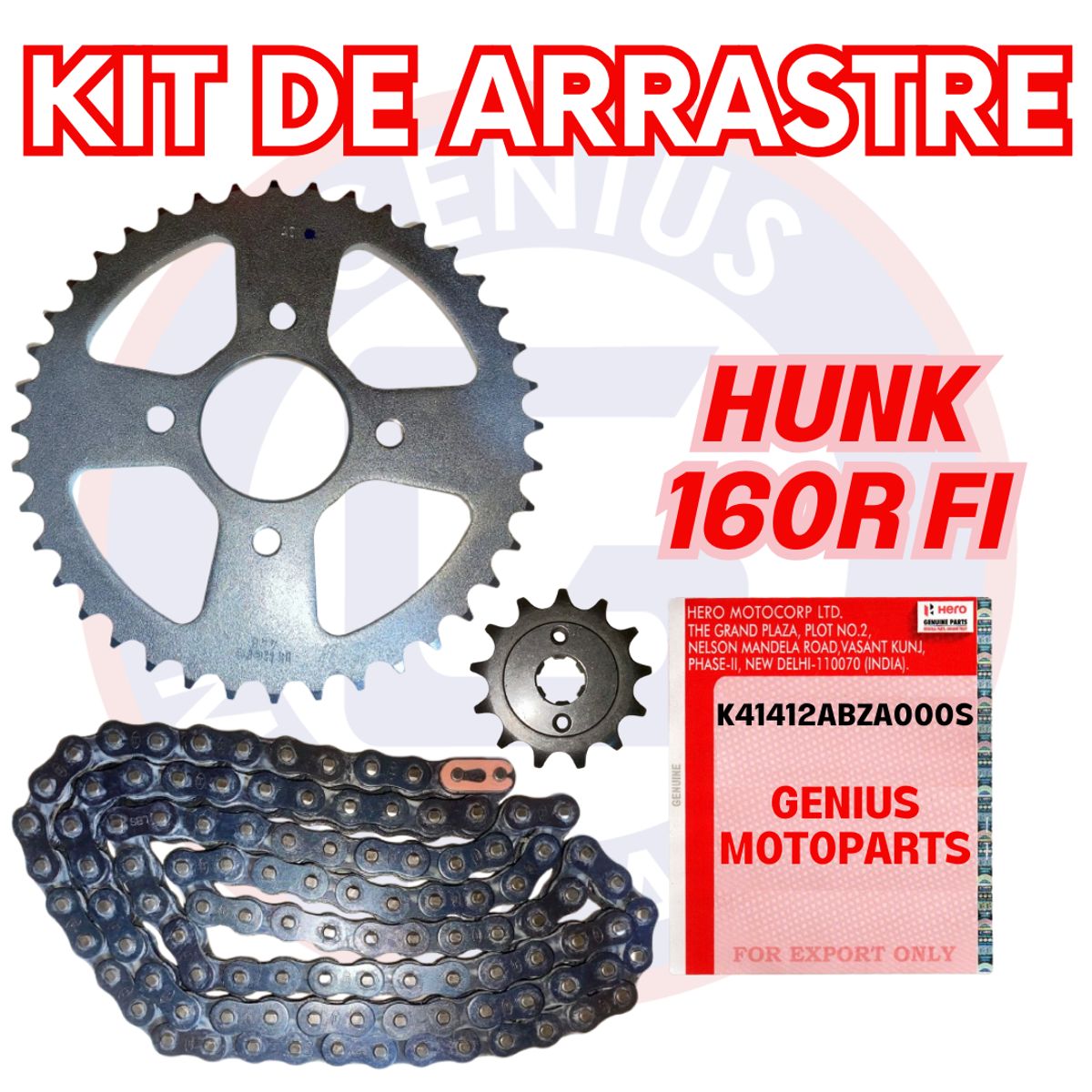 HERO - KIT DE ARRASTRE HUNK 160R FI