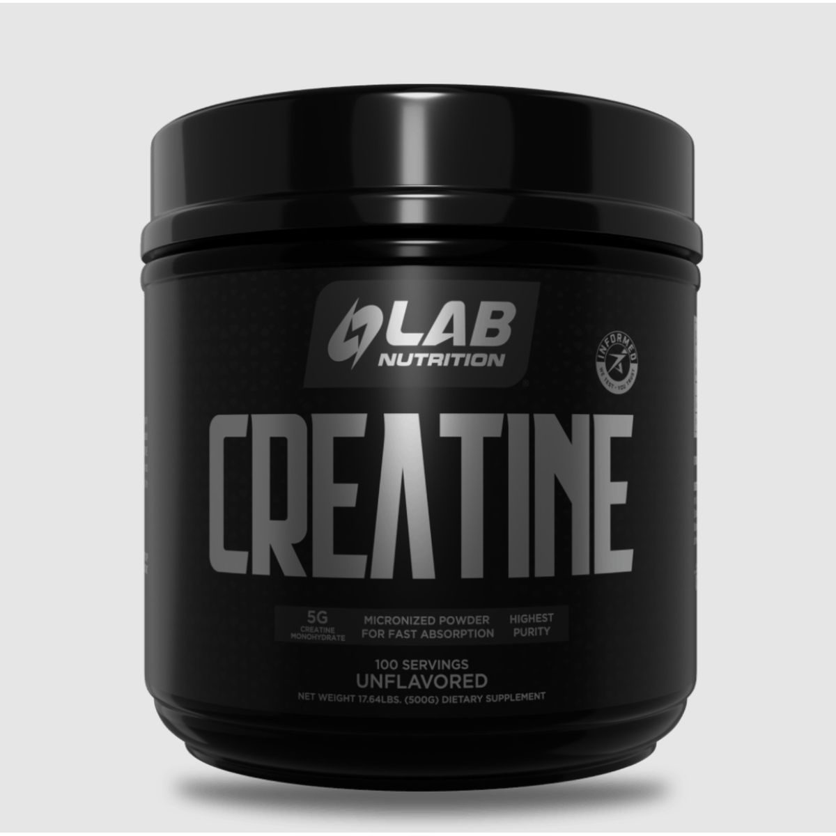LAB NUTRITION USA - Creatina micronizada Lab 500 gramos