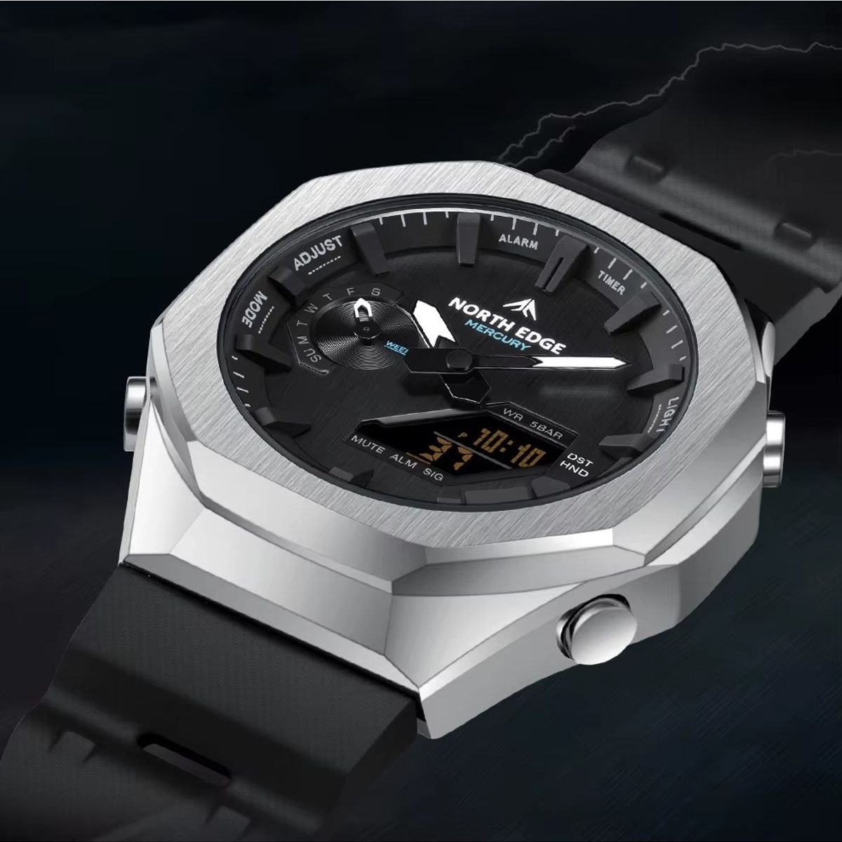 NORTH EDGE - Reloj Hombre North Edge MERCURY Analogo-Digital Plateado