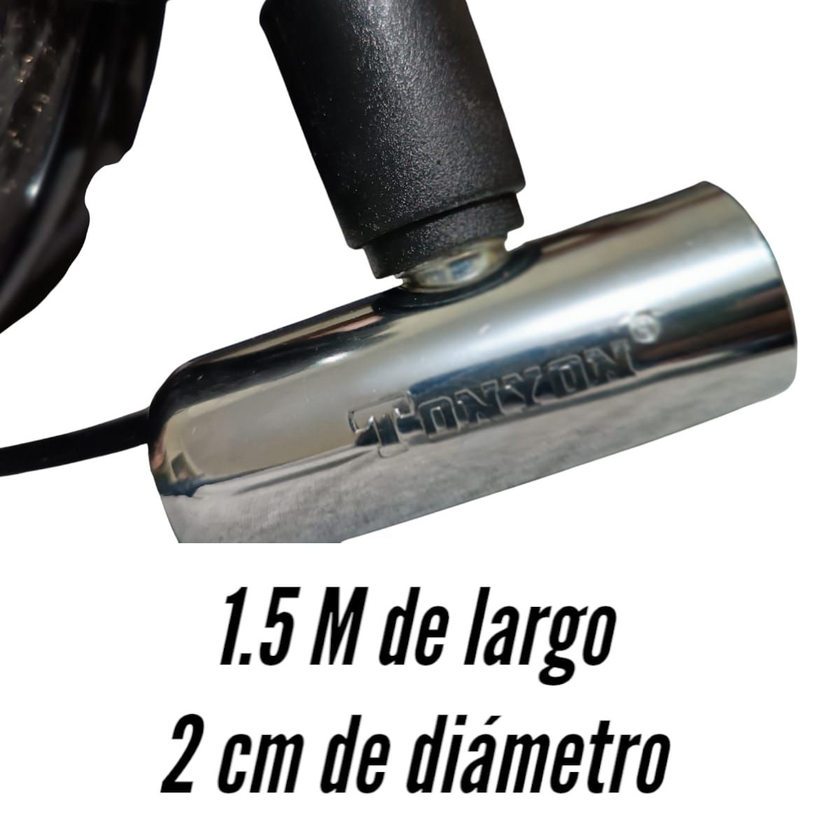 GENERICO - CANDADO CADENA DE SEGURIDAD PARA MOTOS - TUNYON - 2cm  15metros