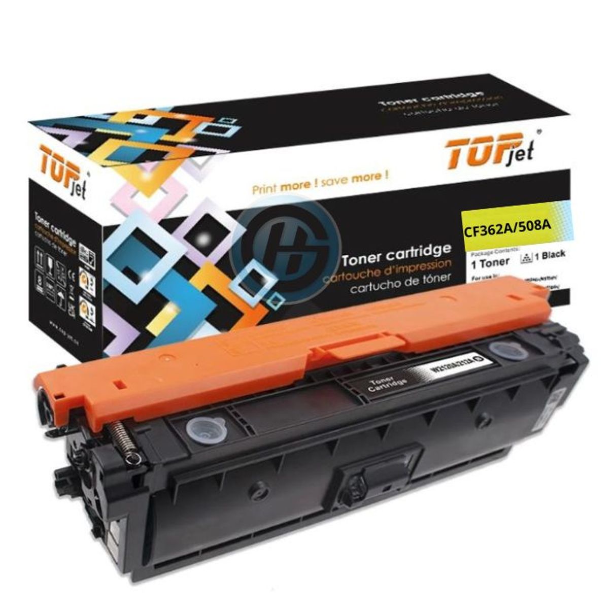 TONER COMPATIBLE HP 508A CF362A COLOR YELLOW, marca GENERICO - Foto Principal