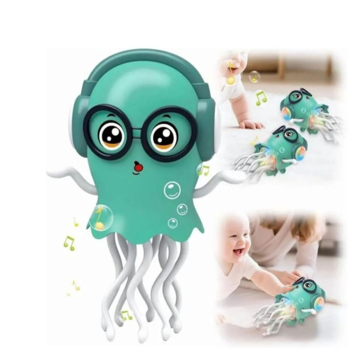 ROHS - Pulpo Interactivo -Turquesa Navideño