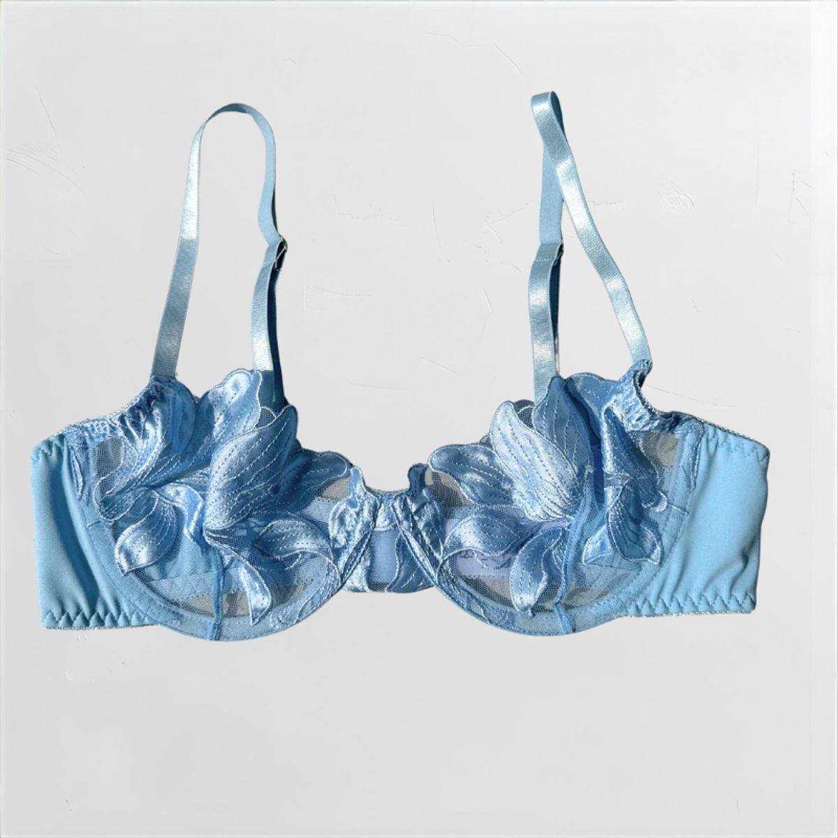 XIRAMA - Brasier Sostén Encaje Kaiori Color Celeste