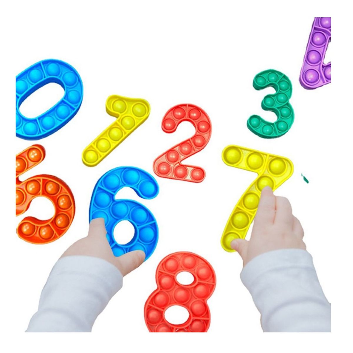 GENERICO - Juego sensorial - Popit - Números