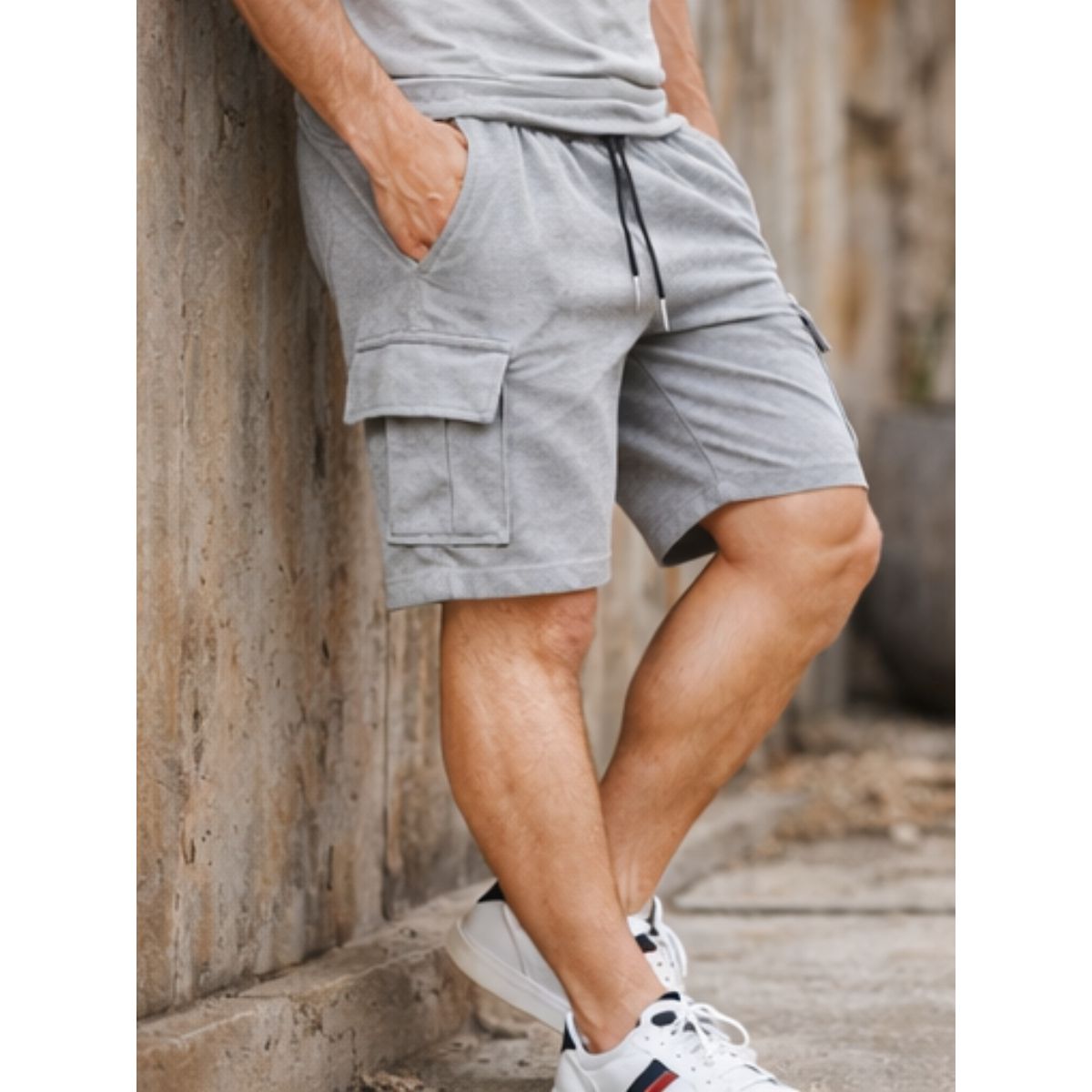 ENKI - Short Cargo Hombre ENKI  Modelo Waffle Cargo