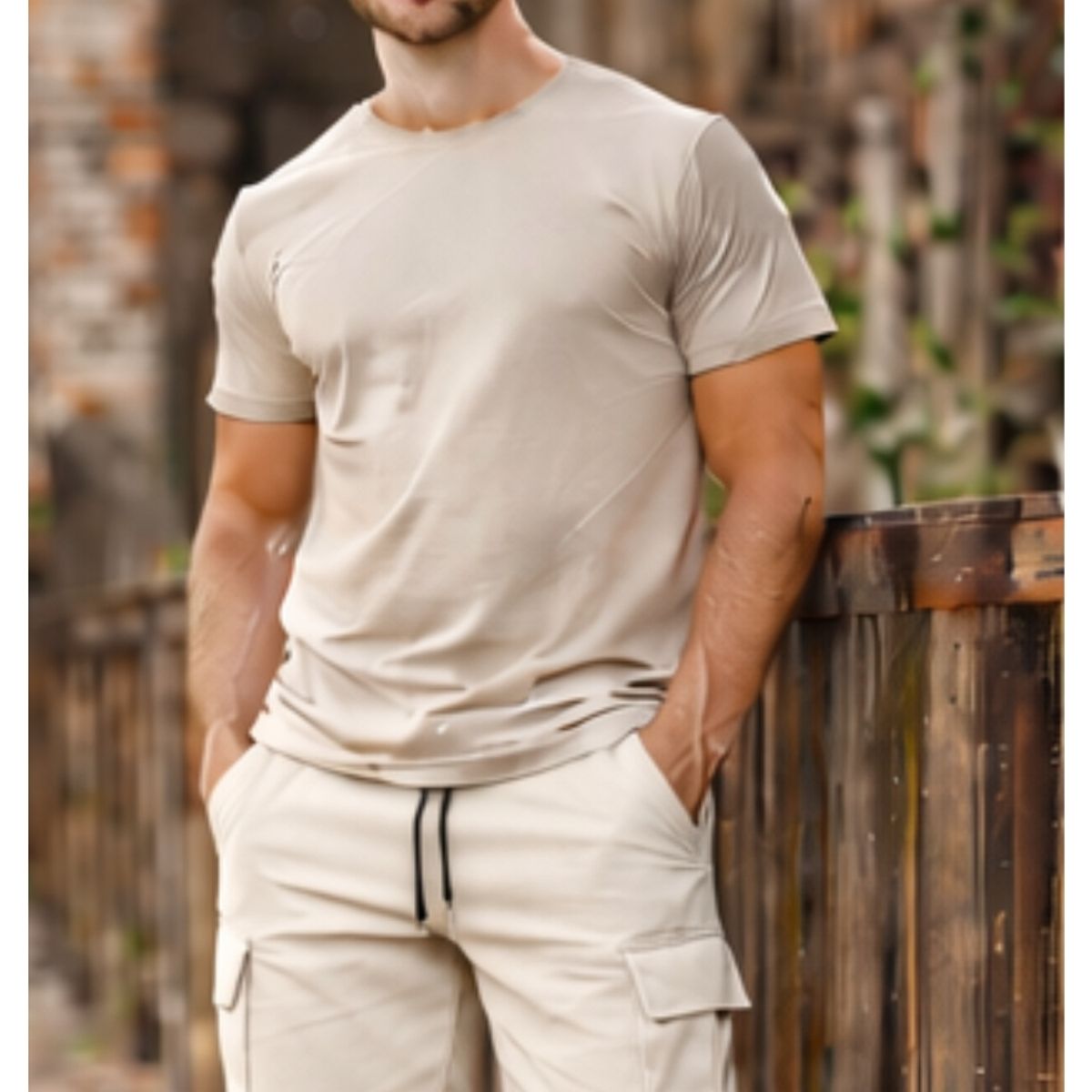 ENKI - Short Cargo Hombre ENKI  Modelo Waffle Cargo