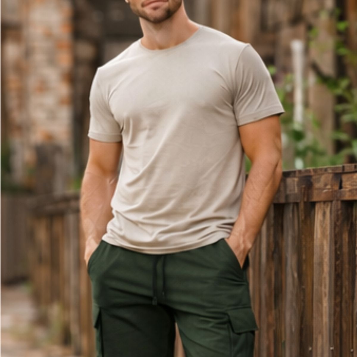 ENKI - Short Cargo Hombre ENKI  Modelo Waffle Cargo