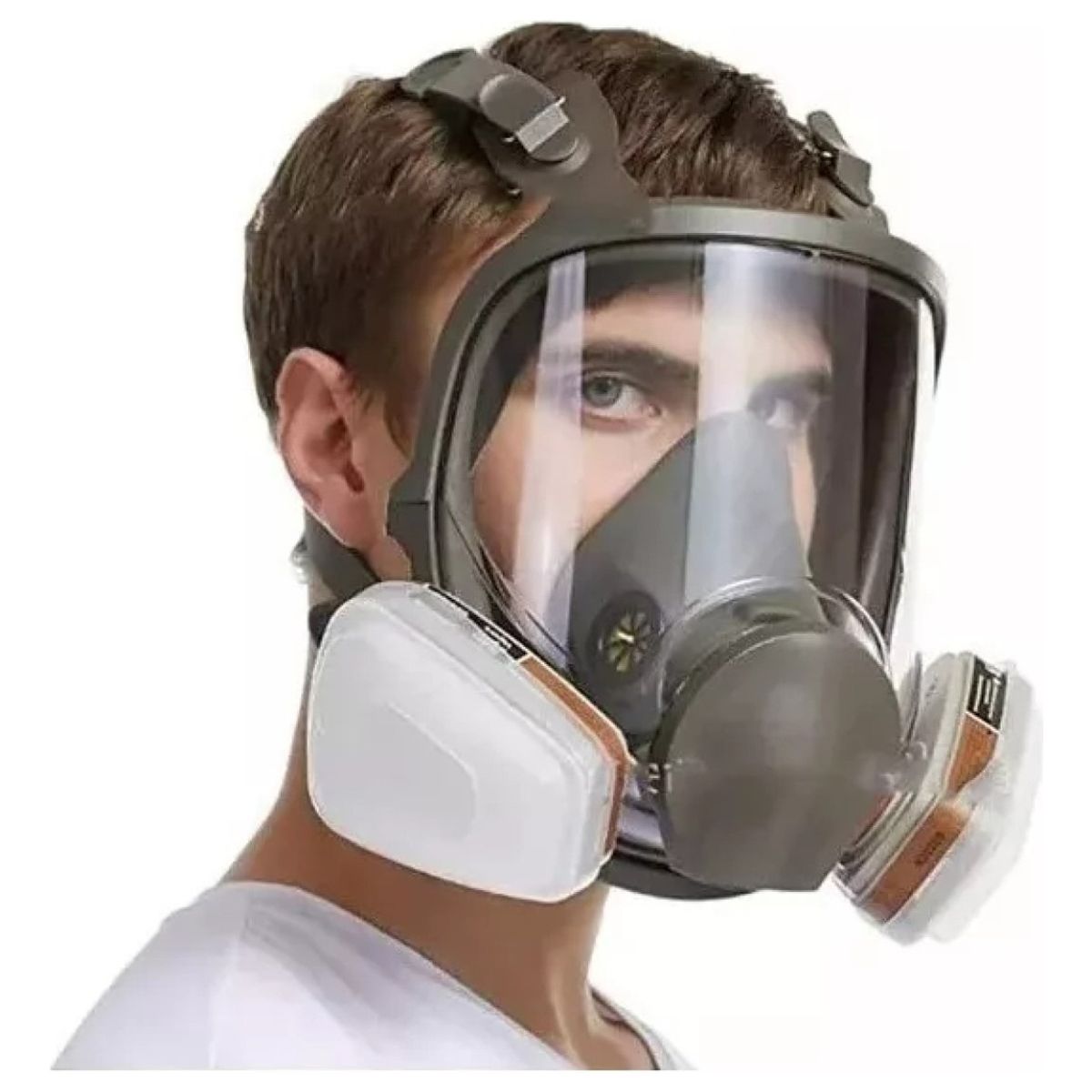 U BUY - Mascara Gas Full Face 6800 + Filtros Respirador + Filtros