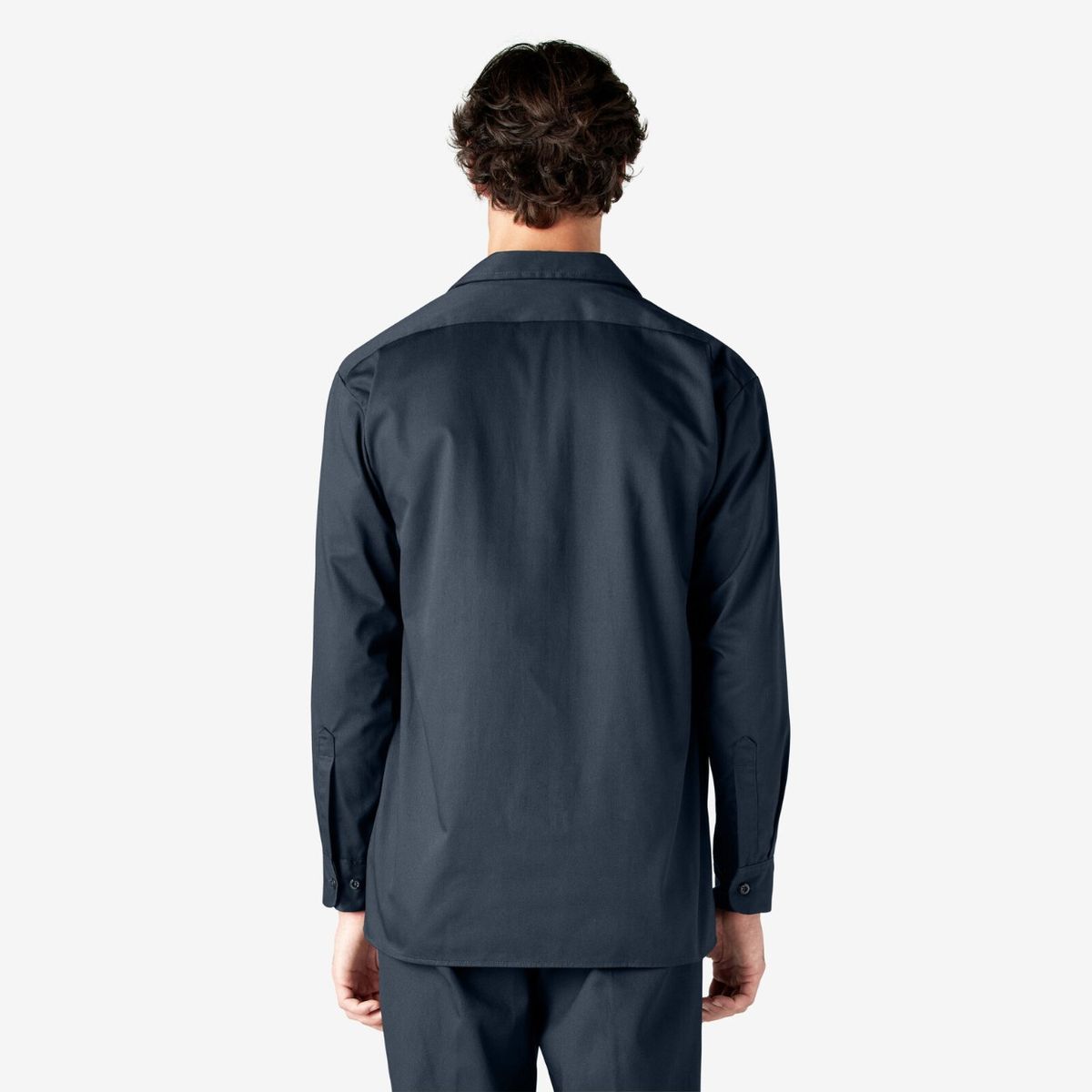 DICKIES - Camisa de trabajo de manga larga DICKIES corte original azul marino oscuro