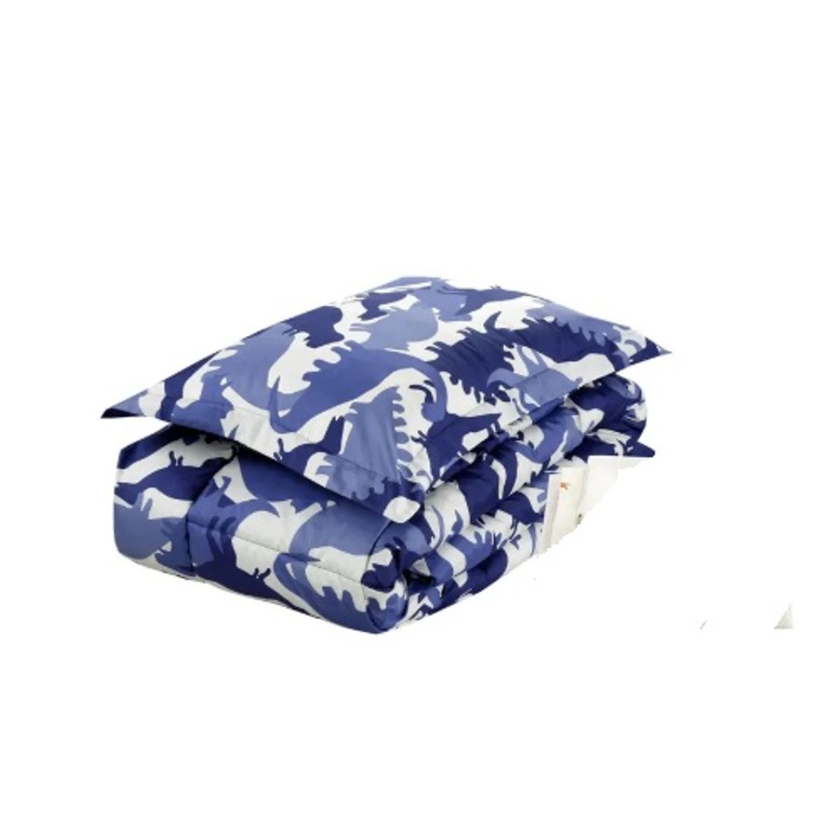 GENERICO - Sabanas y plumón 1.5 plaza dinosaurio azul