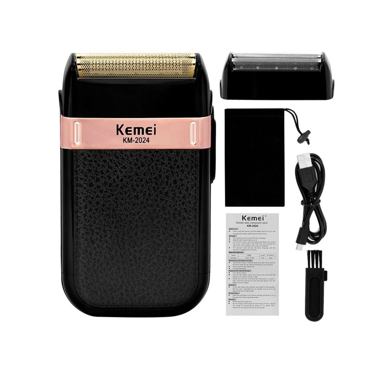 OEM - AFEITADORA SHAVER KEMEI PROFESIONAL RECARGABLE