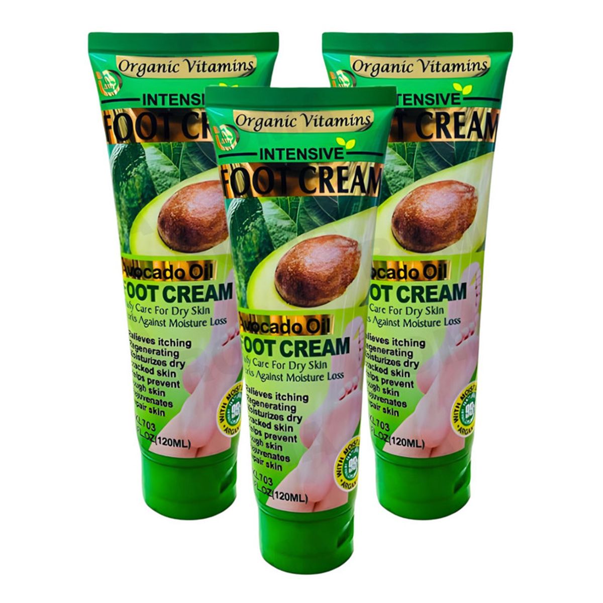 WOKALI - PACK 3 CREMA PARA PIES PALTA 120ML WOKALI