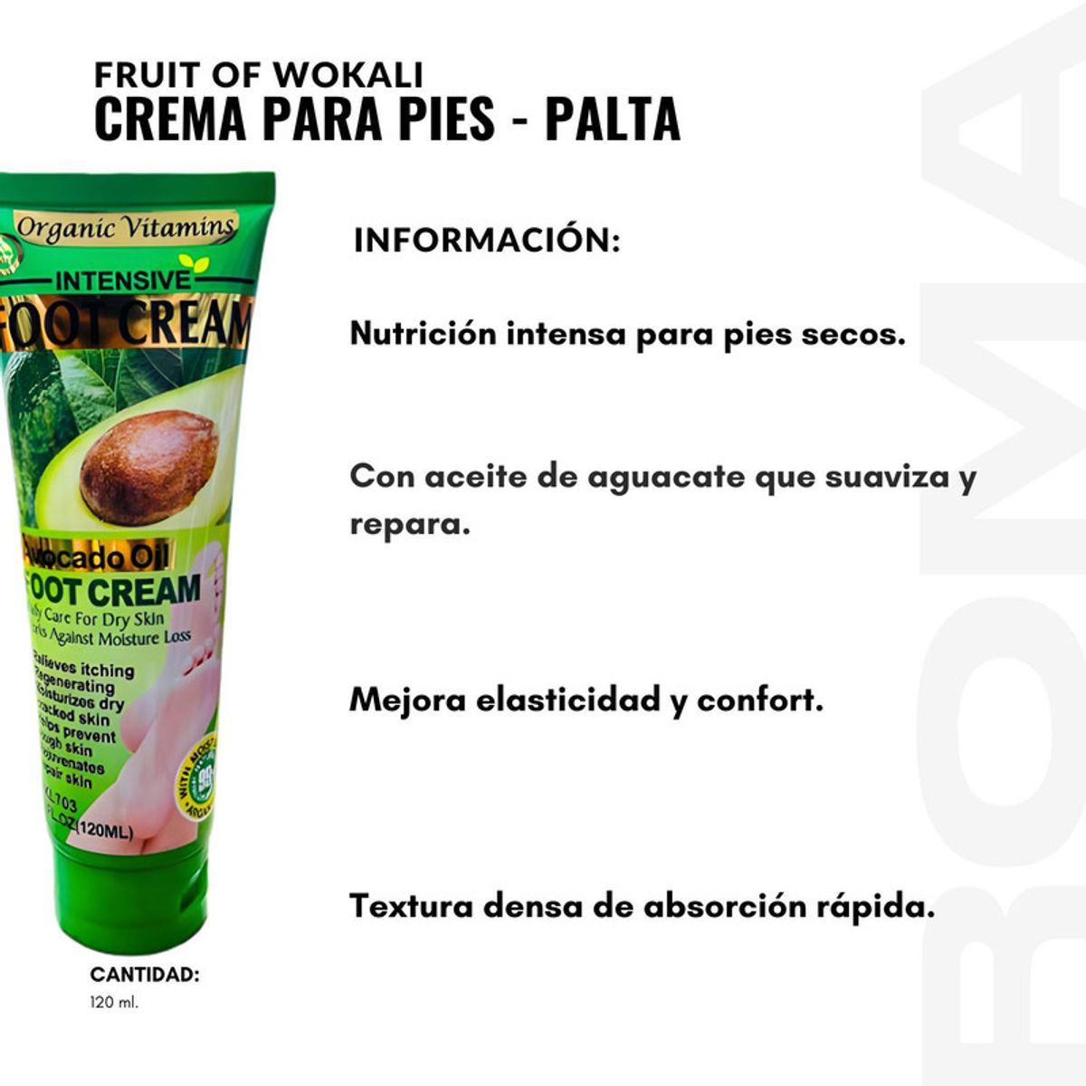 WOKALI - PACK 3 CREMA PARA PIES PALTA 120ML WOKALI
