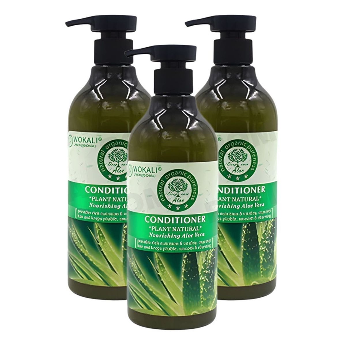 WOKALI - PACK 3 ACONDICIONADOR ALOE VERA 550ML WOKALI