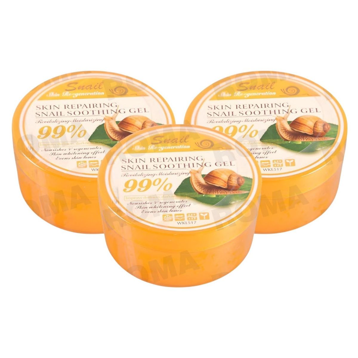 WOKALI - PACK 3 GEL CALMANTE CARACOL 300ML WOKALI