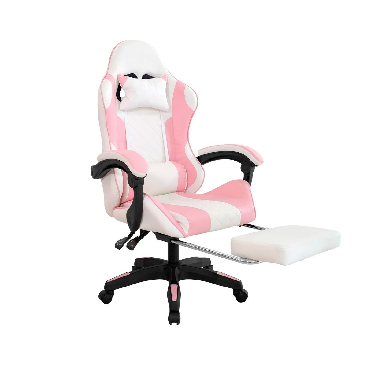 OFIDEAS - Silla Gamer Byd Reposapies NegroRosa Ofideas