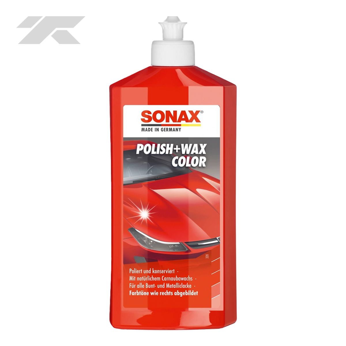 SONAX - Cera Sonax Polish + Wax Color Rojo 500 ml