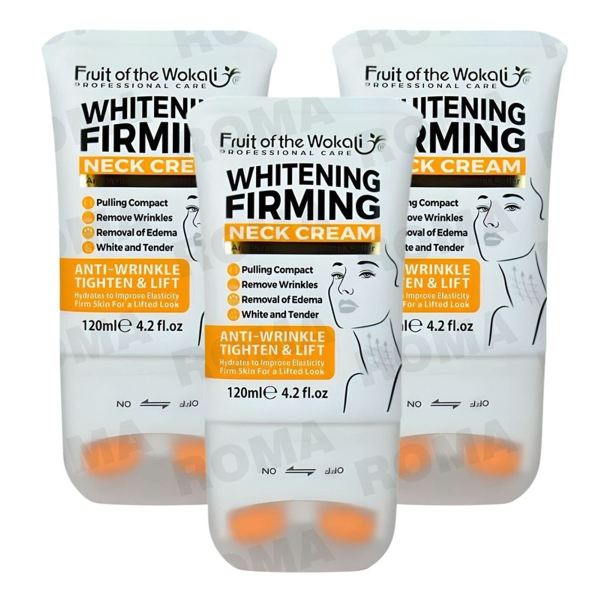 WOKALI - PACK 3 CREMA ACLARADORA PARA EL CUELLO 120ML WOKALI