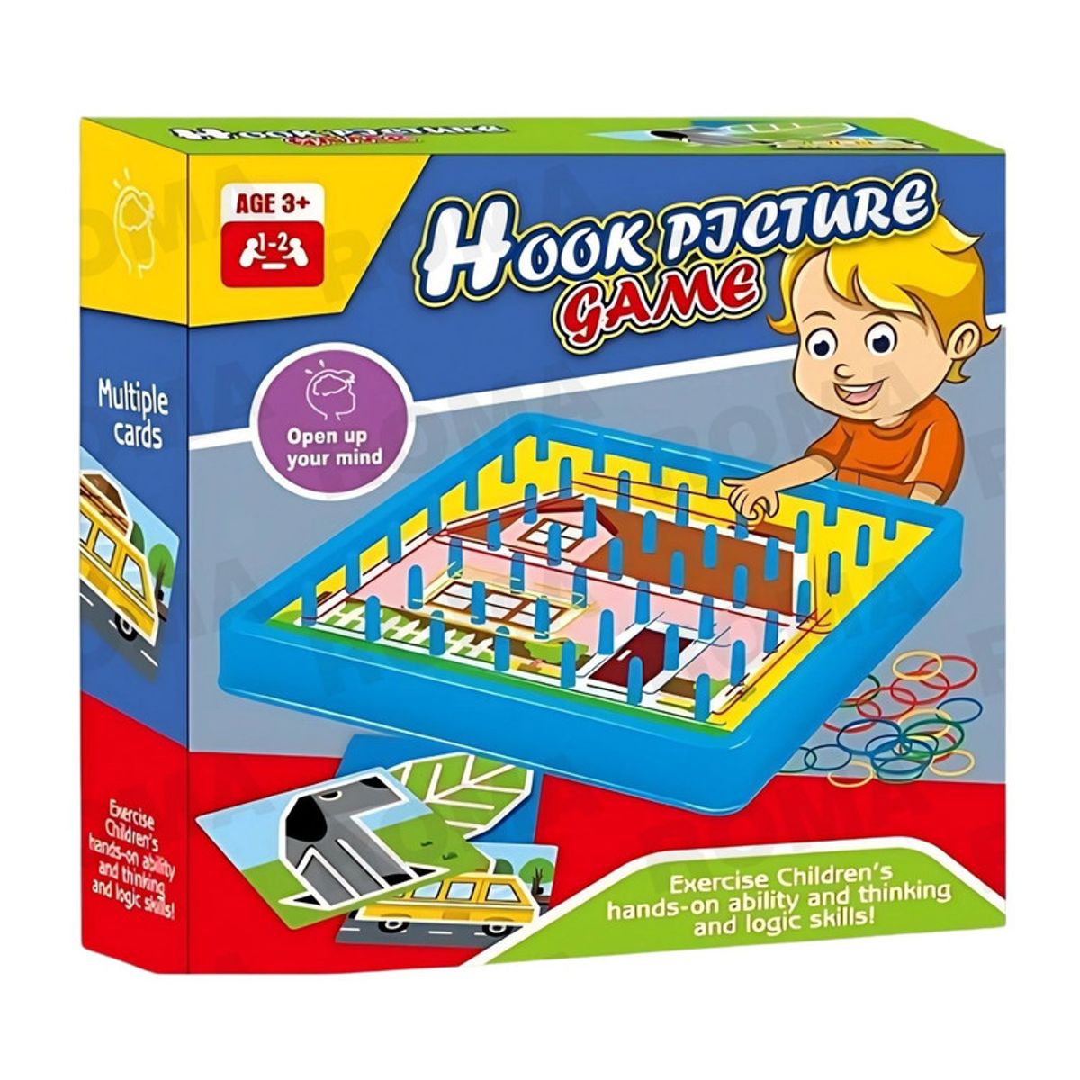 GENERICO - JUEGO DIDÁCTICO CON GANCHOS Y LIGA