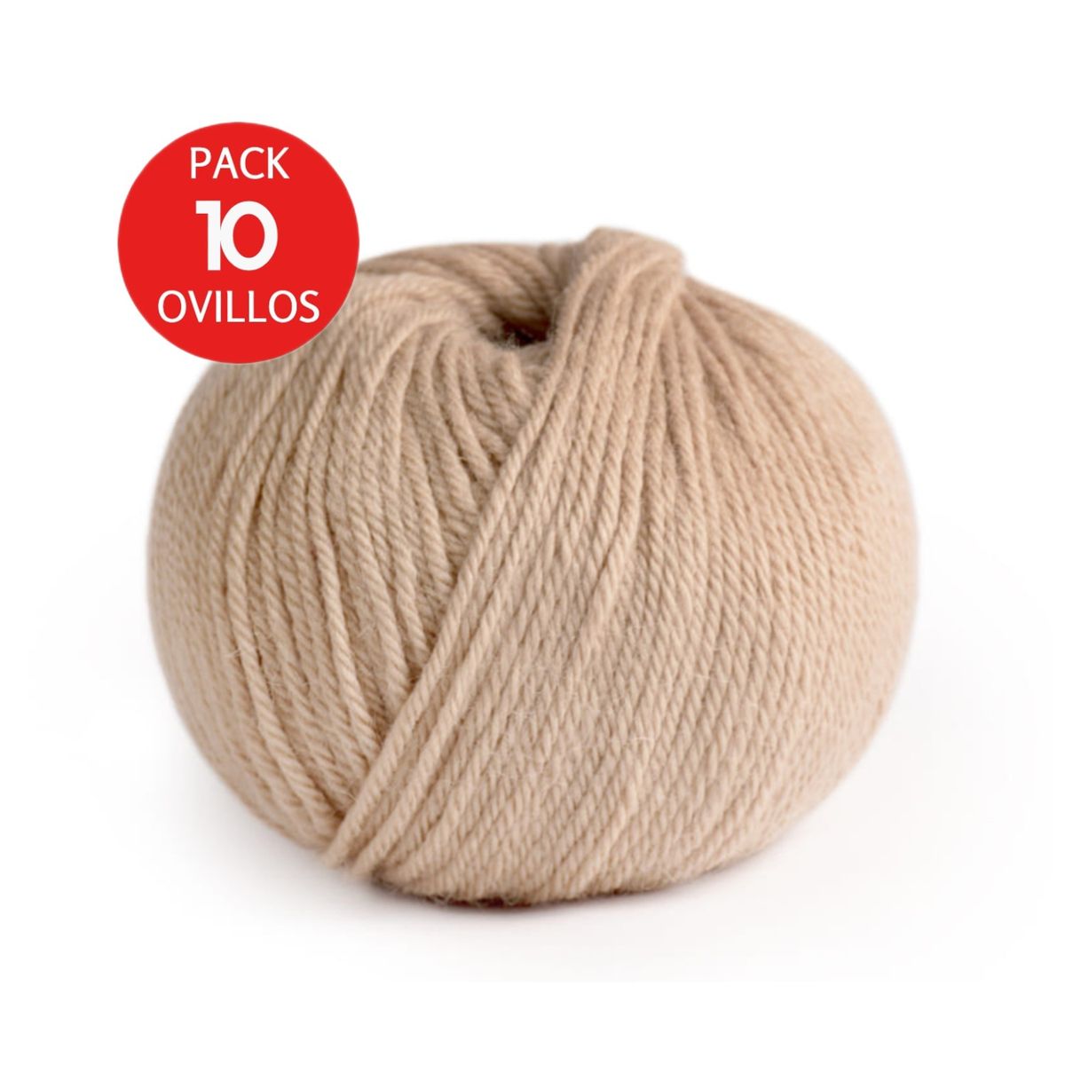 MICHELL - Lana 100% Baby Alpaca Indiecita DK  Pack x10 Ovillos  Camel Claro 202